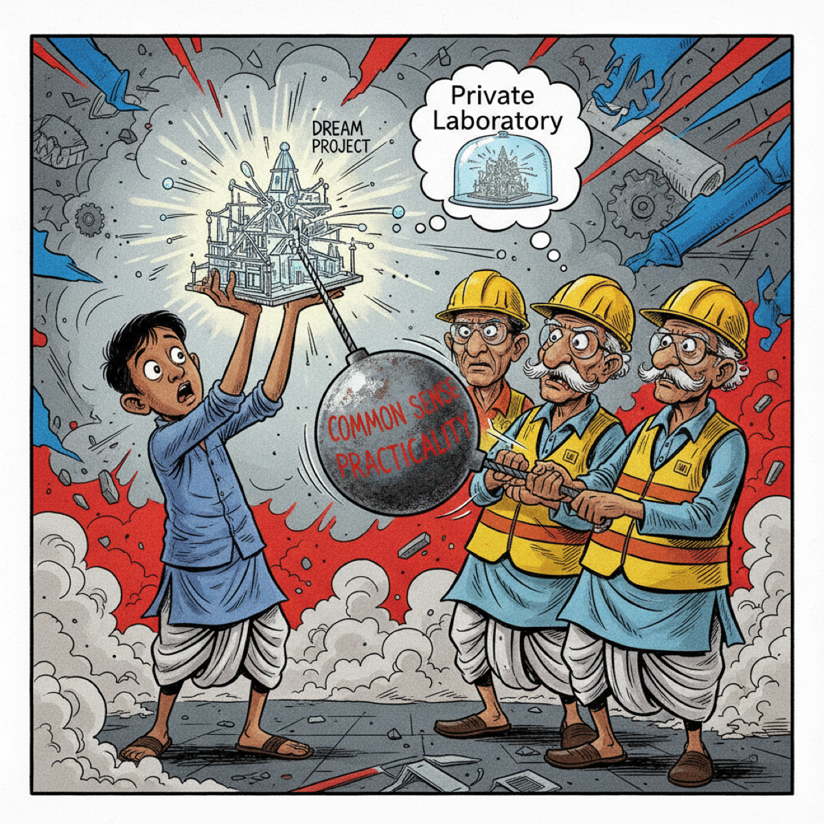 The Demolition Crew: When well-meaning advice acts as a wrecking ball for your dreams