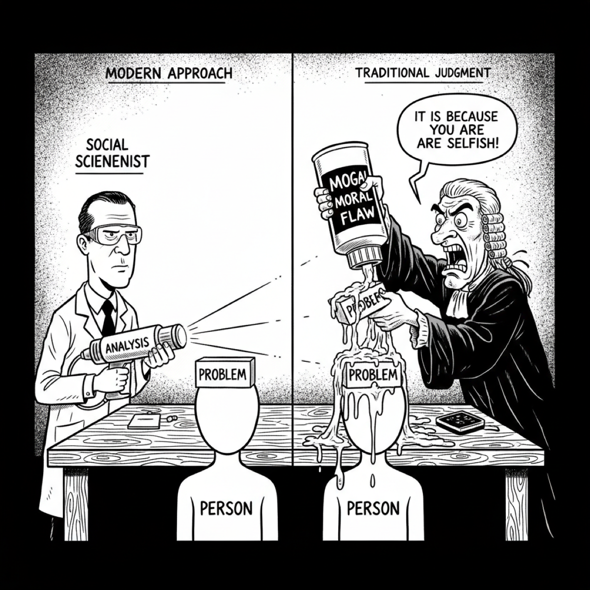 Separating Problem from Person: The struggle for analytical clarity