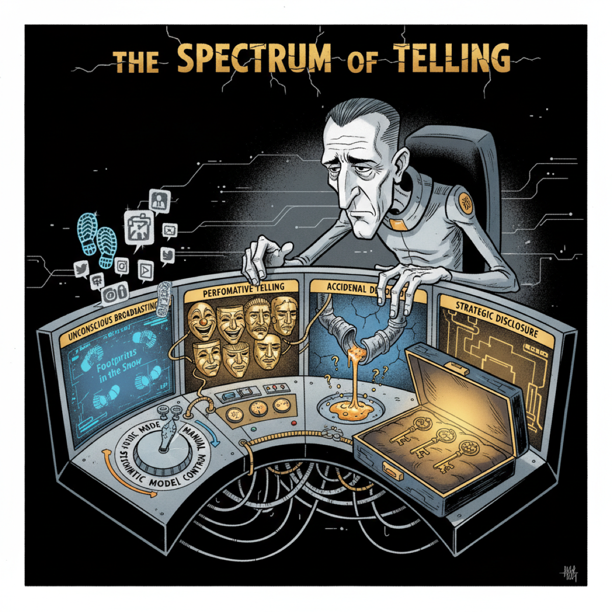 The Spectrum of Telling: Moving from unconscious broadcasting to strategic disclosure