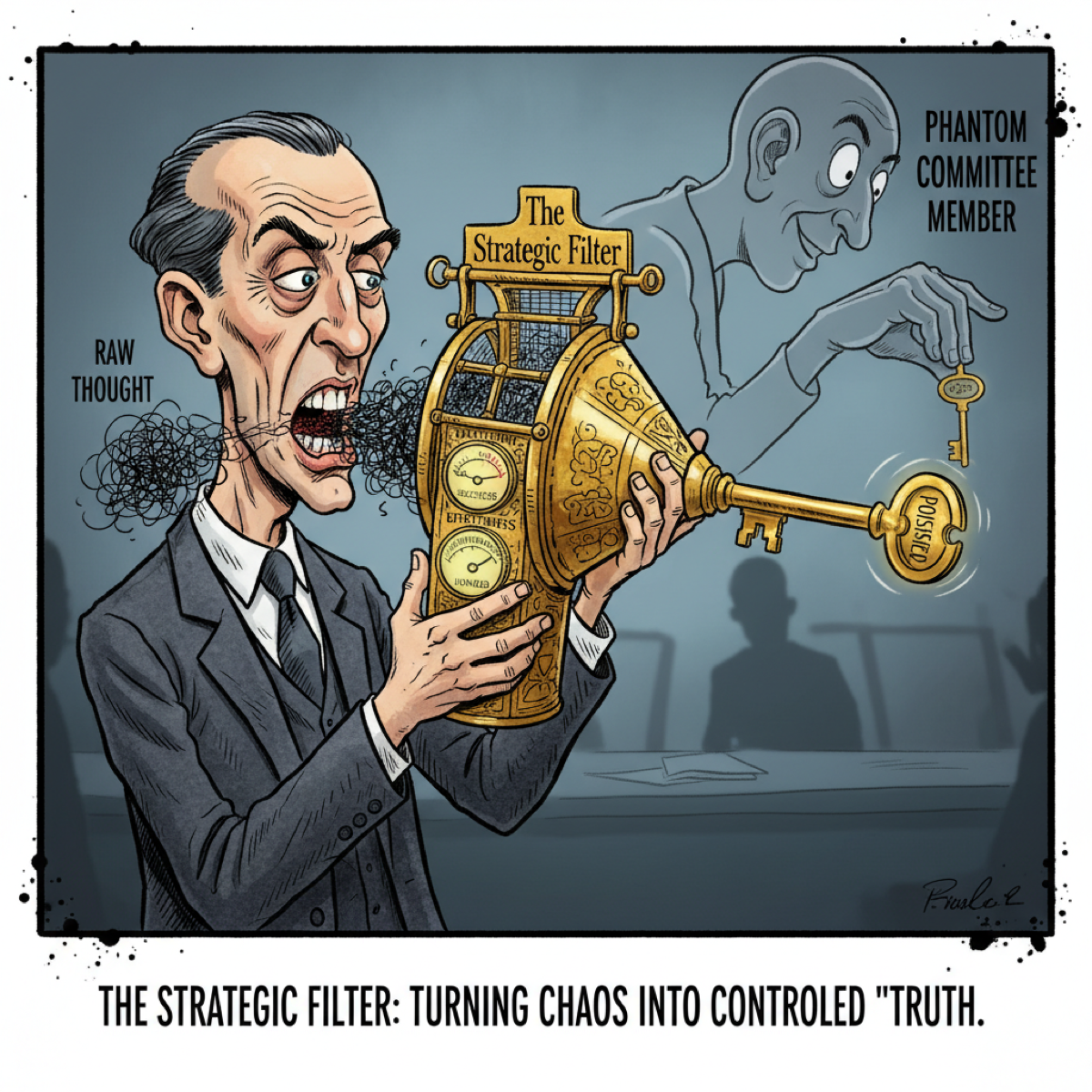 The Strategic Filter: Transforming raw thoughts into purposeful disclosures